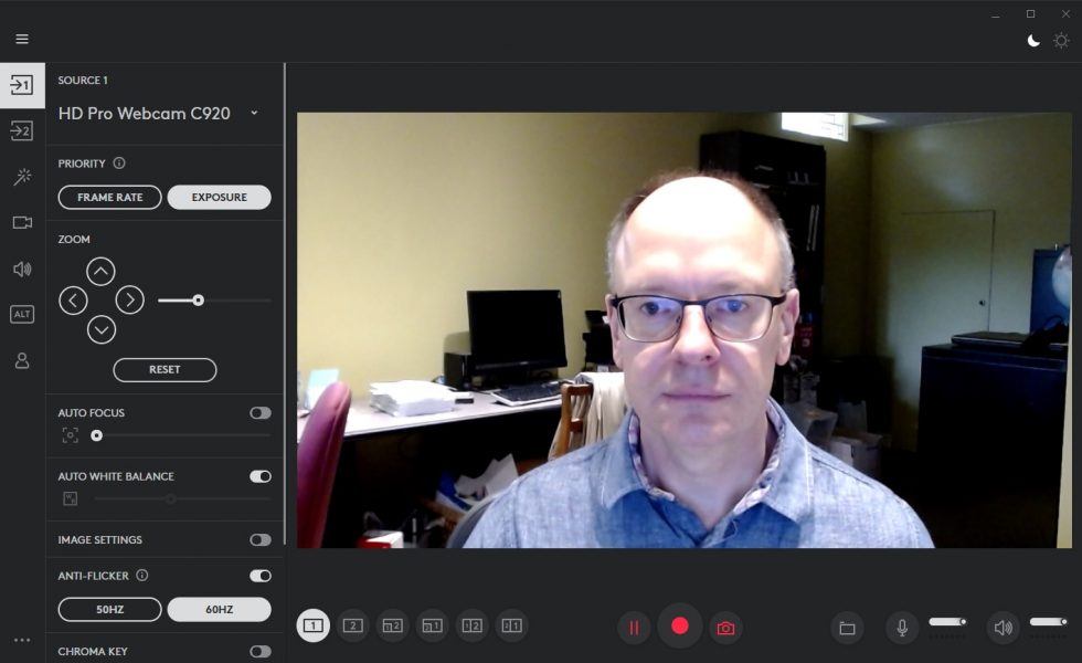 Logitech C920 zoom in Teams meeting Think Outside The Slide