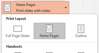 powerpoint presenter mode with notes