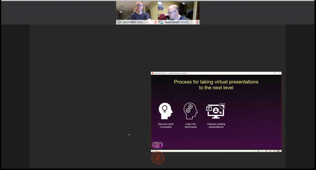 powerpoint presenter view on webex