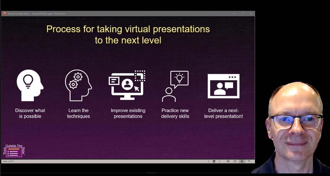 Use the Presenter modes in a Teams meeting to put the presenter’s video